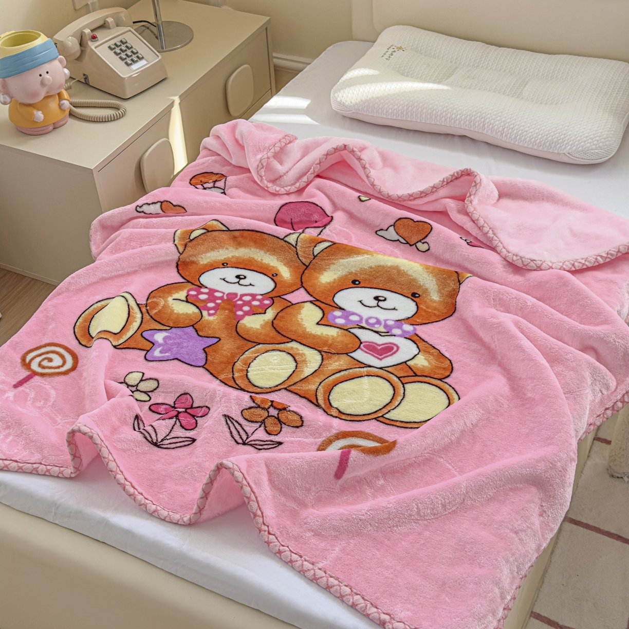 91家纺网 家纺一手货源 找家纺 （总）爱彼家纺 2025新款拉舍尔单层云绒保暖柔软童毯盖毯毯子-系列三