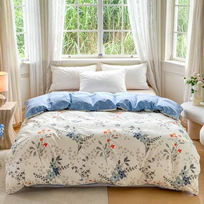 91家纺网 家纺一手货源 找家纺 （总）红淳家纺 2025新款亲肤舒适全棉印花简约单枕套