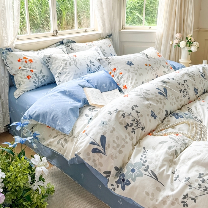 91家纺网 家纺一手货源 找家纺 （总）红淳家纺 2025新款亲肤舒适全棉印花简约单枕套