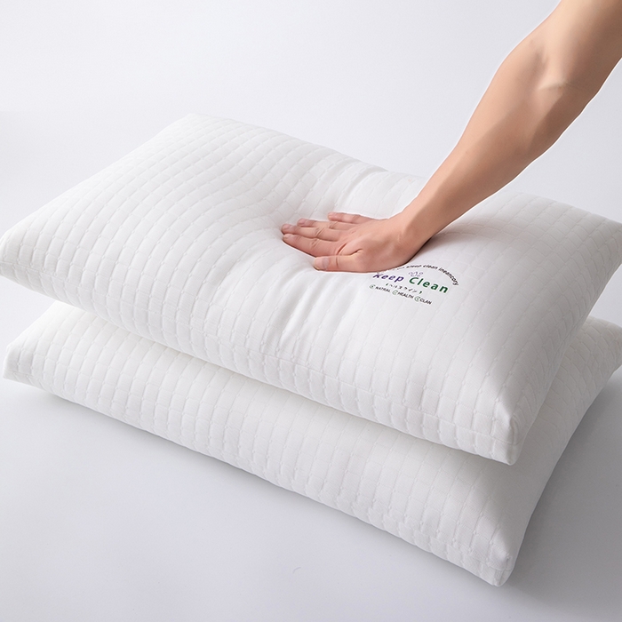 91家纺网 家纺一手货源 找家纺 （总）仁宇枕业 2025新款新品透气洁净针织棉羽丝绒枕头枕芯