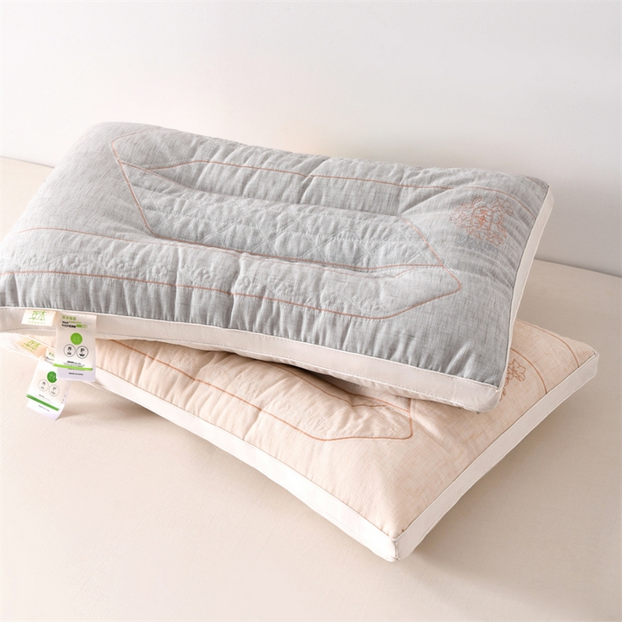 91家纺网 家纺一手货源 找家纺 （总）仁宇枕业 2025新款新品轻氧棉麻五味子定型枕头枕芯