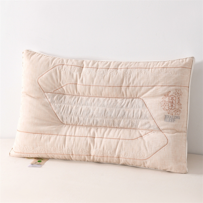 91家纺网 家纺一手货源 找家纺 （总）仁宇枕业 2025新款新品轻氧棉麻五味子定型枕头枕芯