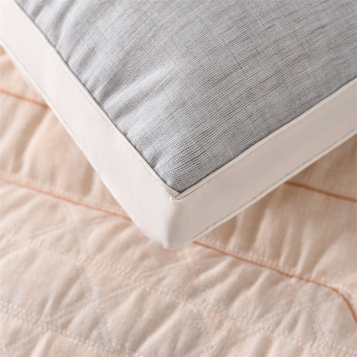 91家纺网 家纺一手货源 找家纺 仁宇枕业 2025新款新品轻氧棉麻五味子定型枕头枕芯 轻氧棉麻五味子枕-灰色