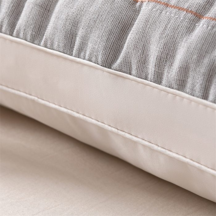 91家纺网 家纺一手货源 找家纺 仁宇枕业 2025新款新品轻氧棉麻五味子定型枕头枕芯 轻氧棉麻五味子枕-灰色