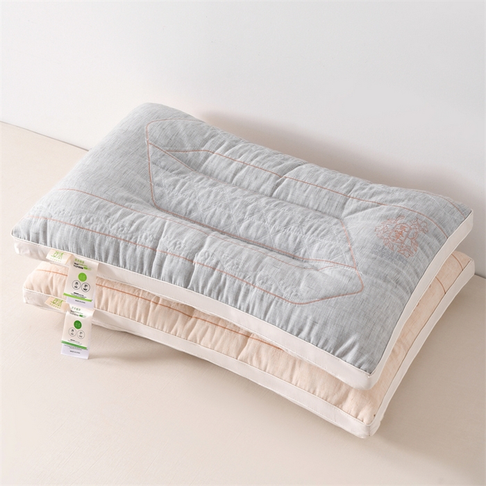 91家纺网 家纺一手货源 找家纺 （总）仁宇枕业 2025新款新品轻氧棉麻五味子定型枕头枕芯