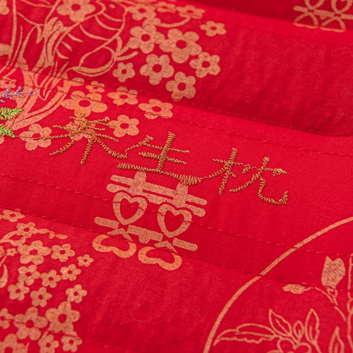 91家纺网 家纺一手货源 找家纺 仁宇枕业 2025新款新品结婚喜庆婚庆大红定型枕头枕芯 大红婚庆定型系列-薰衣草养生枕