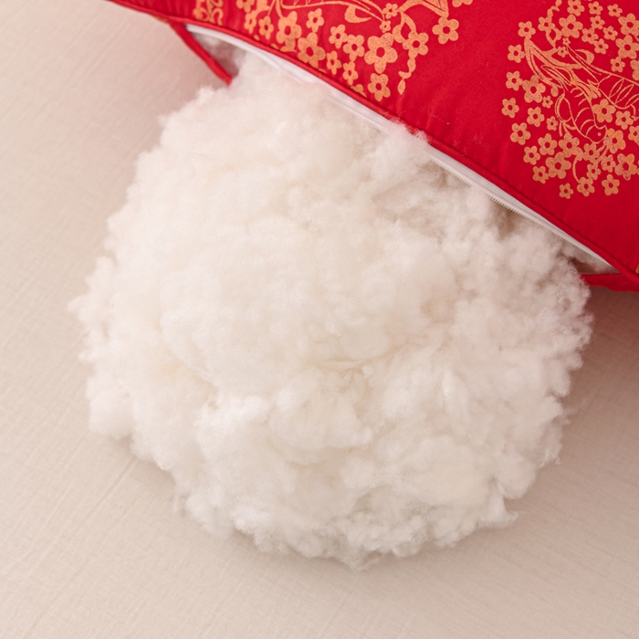 91家纺网 家纺一手货源 找家纺 仁宇枕业 2025新款新品结婚喜庆婚庆大红定型枕头枕芯 大红婚庆定型系列-薰衣草养生枕