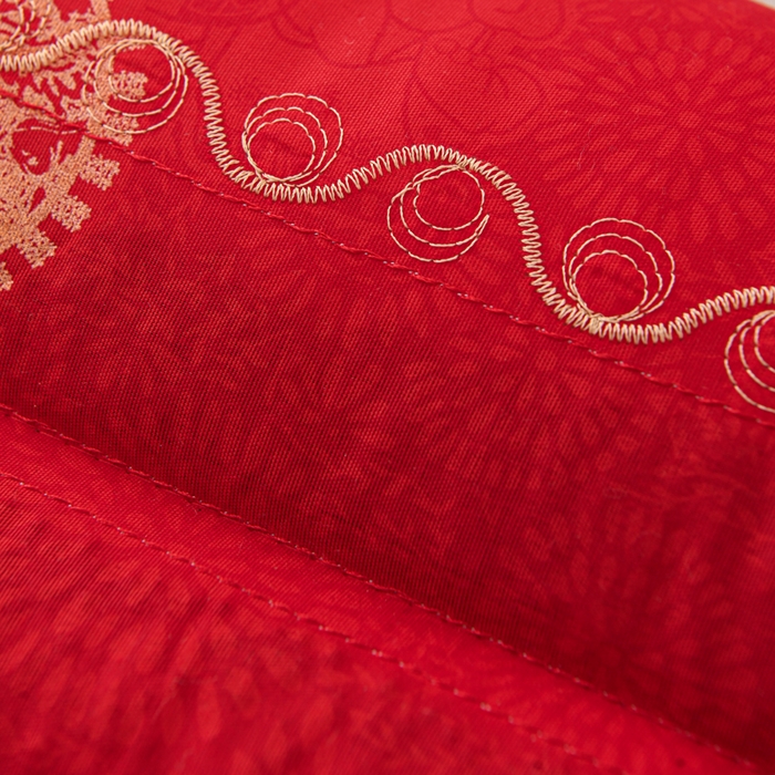 91家纺网 家纺一手货源 找家纺 仁宇枕业 2025新款新品结婚喜庆婚庆大红定型枕头枕芯 大红婚庆定型系列-为爱结婚