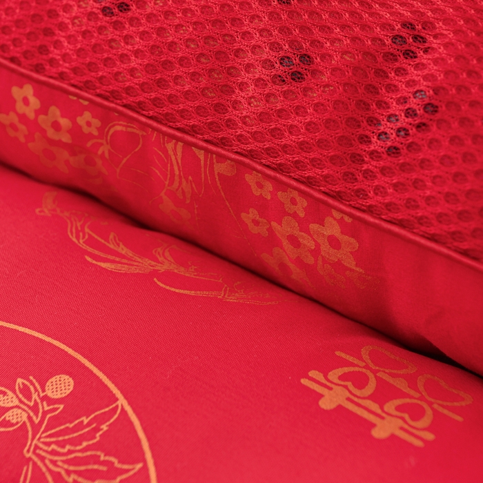 91家纺网 家纺一手货源 找家纺 仁宇枕业 2025新款新品结婚喜庆婚庆大红定型枕头枕芯 大红婚庆定型系列-婚庆磁石枕