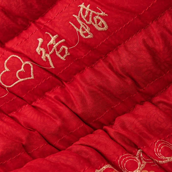 91家纺网 家纺一手货源 找家纺 仁宇枕业 2025新款新品结婚喜庆婚庆大红定型枕头枕芯 大红婚庆定型系列-为爱结婚