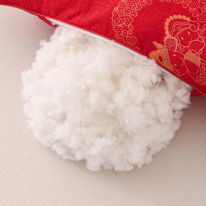 91家纺网 家纺一手货源 找家纺 仁宇枕业 2025新款新品结婚喜庆婚庆大红定型枕头枕芯 大红婚庆定型系列-为爱结婚