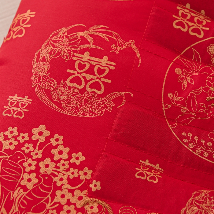 91家纺网 家纺一手货源 找家纺 仁宇枕业 2025新款新品结婚喜庆婚庆大红定型枕头枕芯 大红婚庆定型系列-决明子明目枕