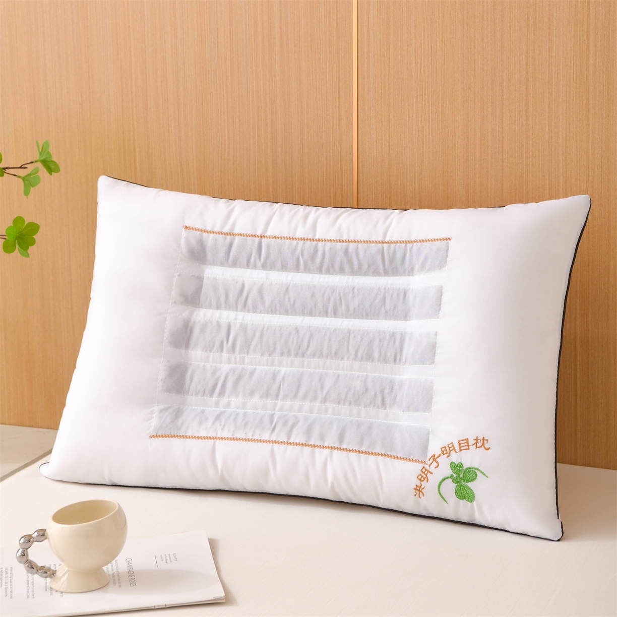 91家纺网 家纺一手货源 找家纺 仁宇枕业 2025新款新品花草枕头决明子荞麦薰衣草枕头枕芯 花草角花决明子枕