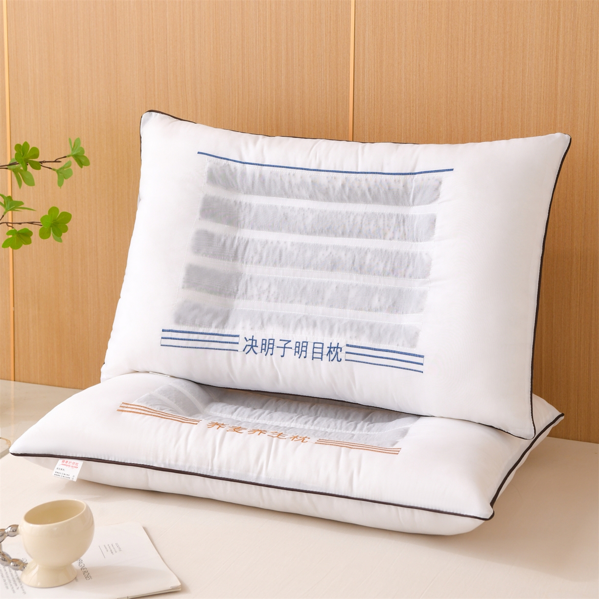 91家纺网 家纺一手货源 找家纺 仁宇枕业 2025新款新品花草枕头决明子荞麦薰衣草枕头枕芯 花草角花-组合图