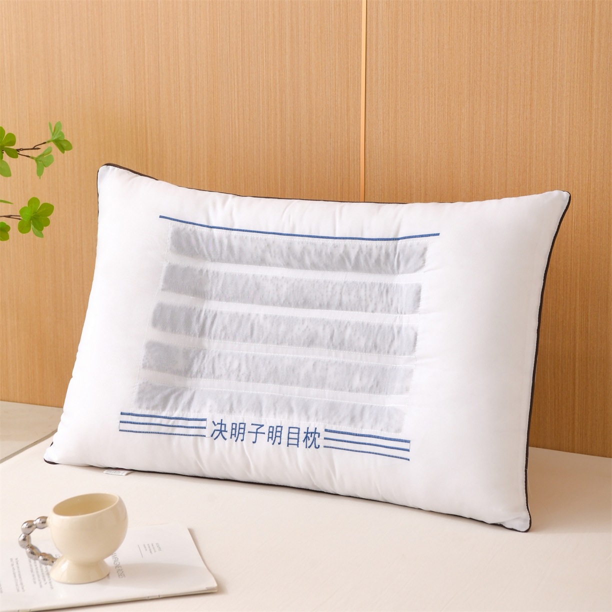 91家纺网 家纺一手货源 找家纺 仁宇枕业 2025新款新品花草枕头决明子荞麦薰衣草枕头枕芯 花草三线决明子枕