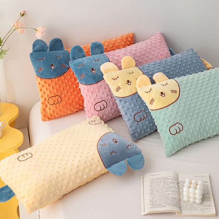 91家纺网 家纺一手货源 找家纺 （总）仁宇枕业 2025新款新品儿童幼儿园学生儿童枕头羽丝绒全荞麦枕头枕芯