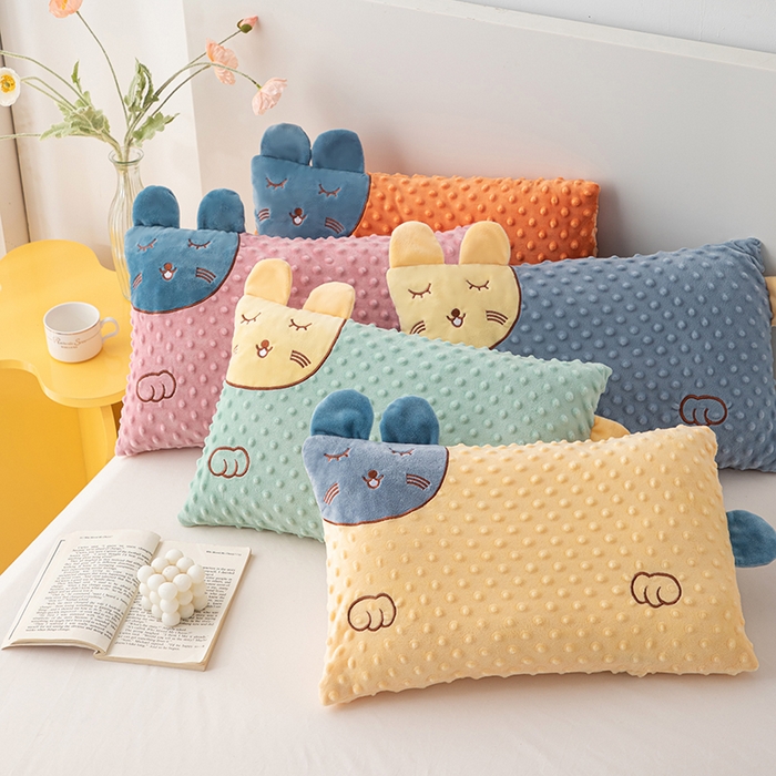 91家纺网 家纺一手货源 找家纺 仁宇枕业 2025新款新品儿童幼儿园学生儿童枕头羽丝绒全荞麦枕头枕芯 组合图