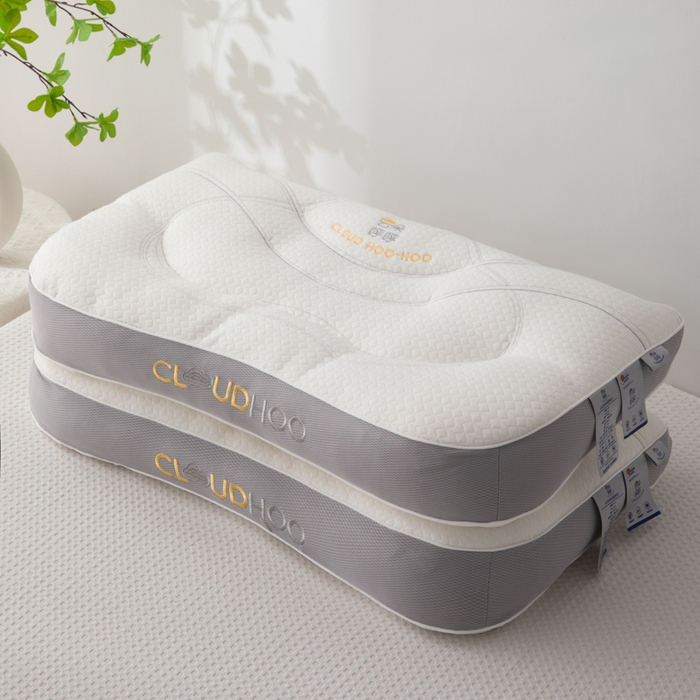 91家纺网 家纺一手货源 找家纺 （总）仁宇枕业 2025新款新品超柔裸感触肤护颈助眠云朵呼吸颈养乳胶功能枕头枕芯