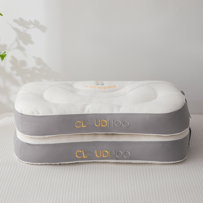 91家纺网 家纺一手货源 找家纺 （总）仁宇枕业 2025新款新品超柔裸感触肤护颈助眠云朵呼吸颈养乳胶功能枕头枕芯