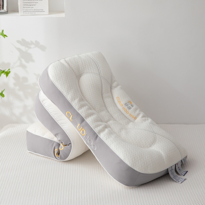 91家纺网 家纺一手货源 找家纺 （总）仁宇枕业 2025新款新品超柔裸感触肤护颈助眠云朵呼吸颈养乳胶功能枕头枕芯