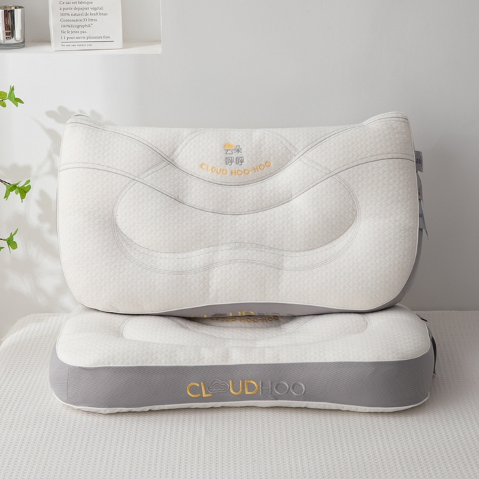 91家纺网 家纺一手货源 找家纺 （总）仁宇枕业 2025新款新品超柔裸感触肤护颈助眠云朵呼吸颈养乳胶功能枕头枕芯