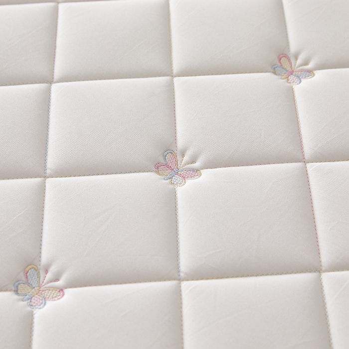 91家纺网 家纺一手货源 找家纺 红淳家纺 2025新款全棉刺绣蝴蝶款防水床笠单品床笠床笠单件 刺绣蝴蝶款-奶白