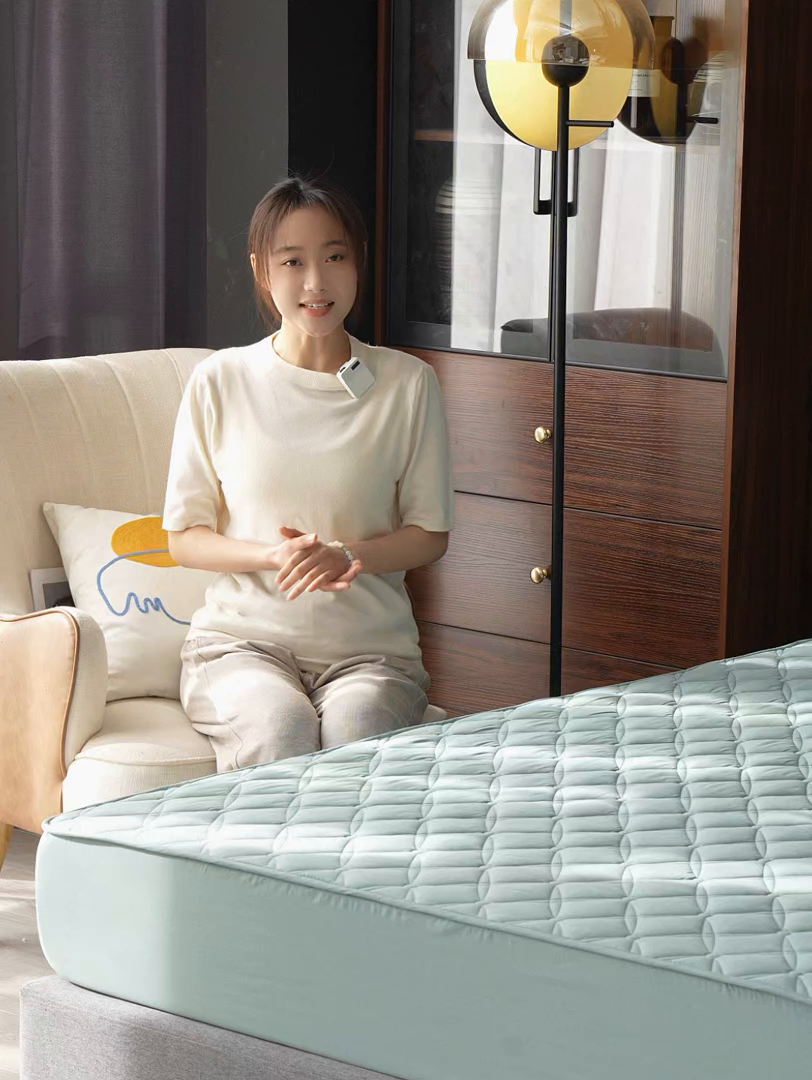 91家纺网 家纺一手货源 找家纺 红淳家纺 2025新款A类抗菌全棉夹棉轻奢款床笠单品床笠床笠单件 全棉轻奢-驼色