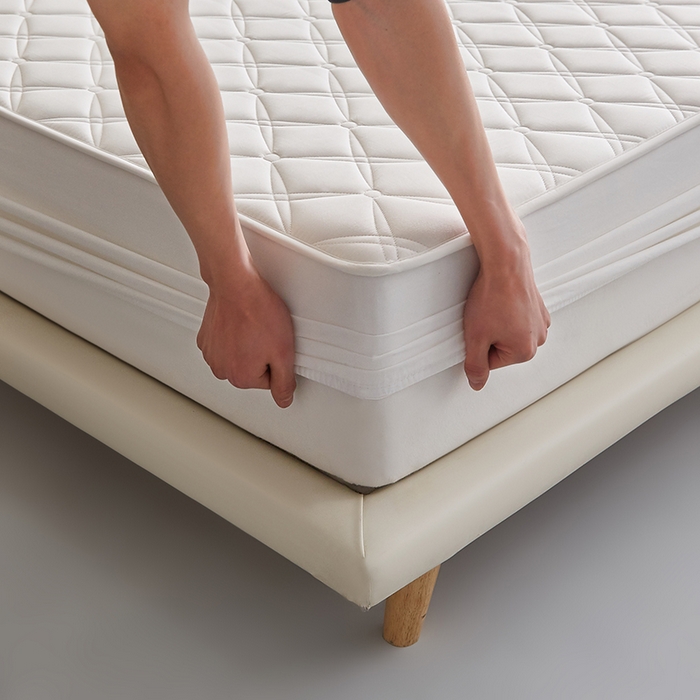 91家纺网 家纺一手货源 找家纺 红淳家纺 2025新款A类抗菌全棉夹棉轻奢款床笠单品床笠床笠单件 全棉轻奢-奶白