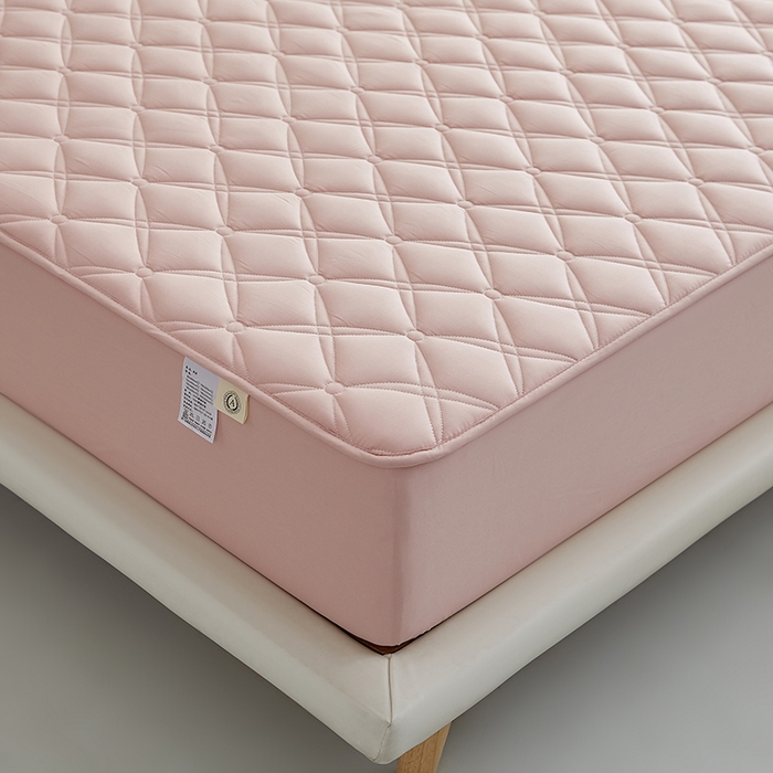 91家纺网 家纺一手货源 找家纺 红淳家纺 2025新款A类抗菌全棉夹棉轻奢款床笠单品床笠床笠单件 全棉轻奢-豆沙