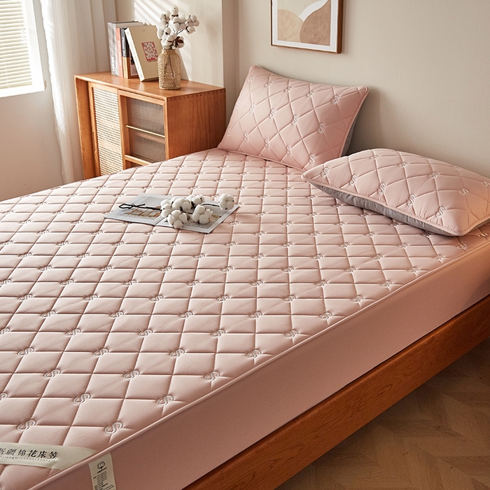 91家纺网 家纺一手货源 找家纺 红淳家纺 2025新款全棉纯棉新疆棉花S款床笠单品床笠床笠单件 棉花S款-嫩粉