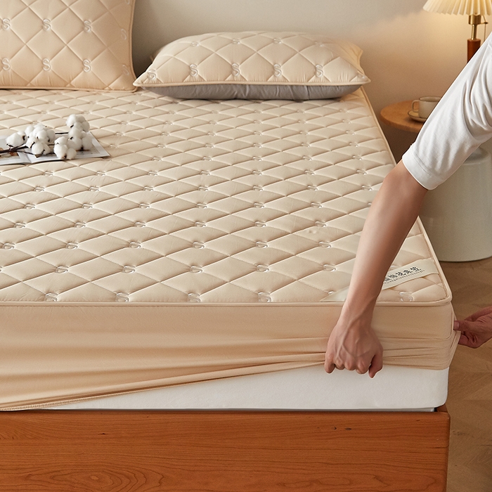 91家纺网 家纺一手货源 找家纺 红淳家纺 2025新款全棉纯棉新疆棉花S款床笠单品床笠床笠单件 棉花S款-卡其