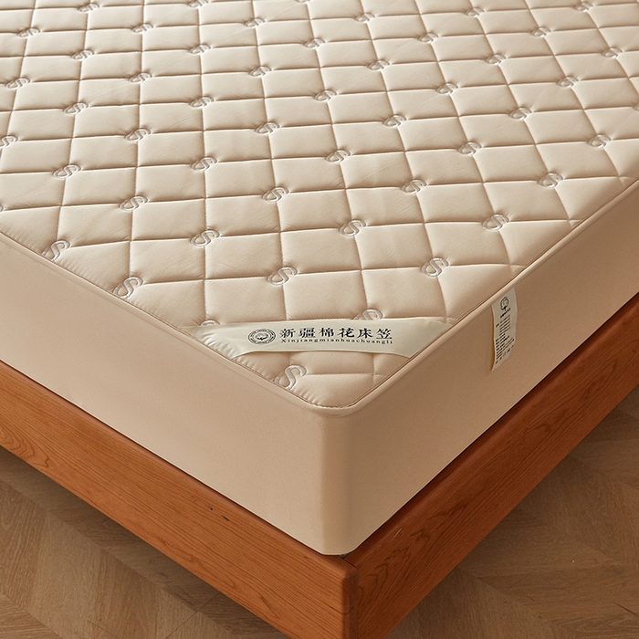 91家纺网 家纺一手货源 找家纺 红淳家纺 2025新款全棉纯棉新疆棉花S款床笠单品床笠床笠单件 棉花S款-卡其