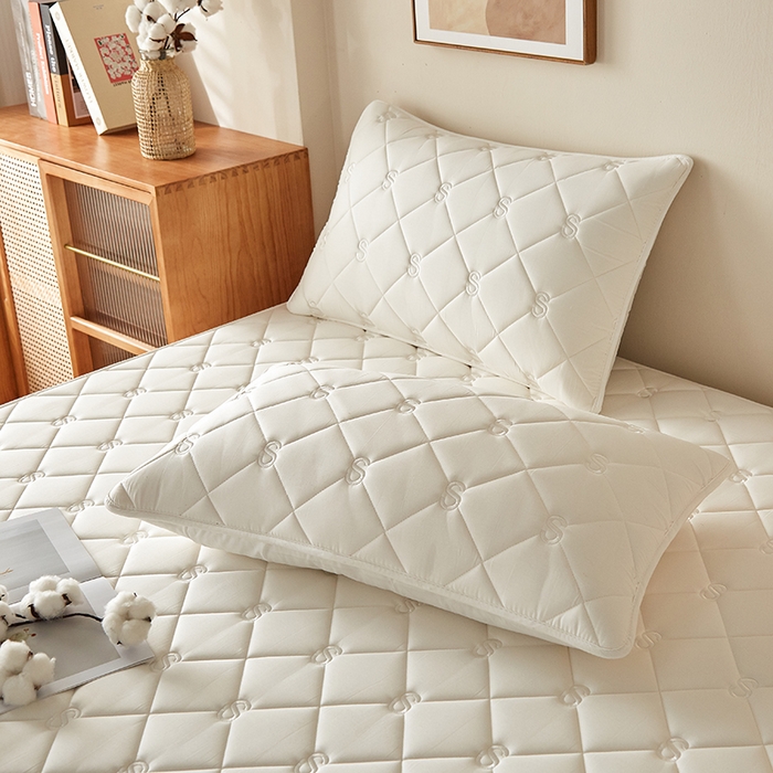 91家纺网 家纺一手货源 找家纺 红淳家纺 2025新款全棉纯棉新疆棉花S款床笠单品床笠床笠单件 棉花S款-奶白