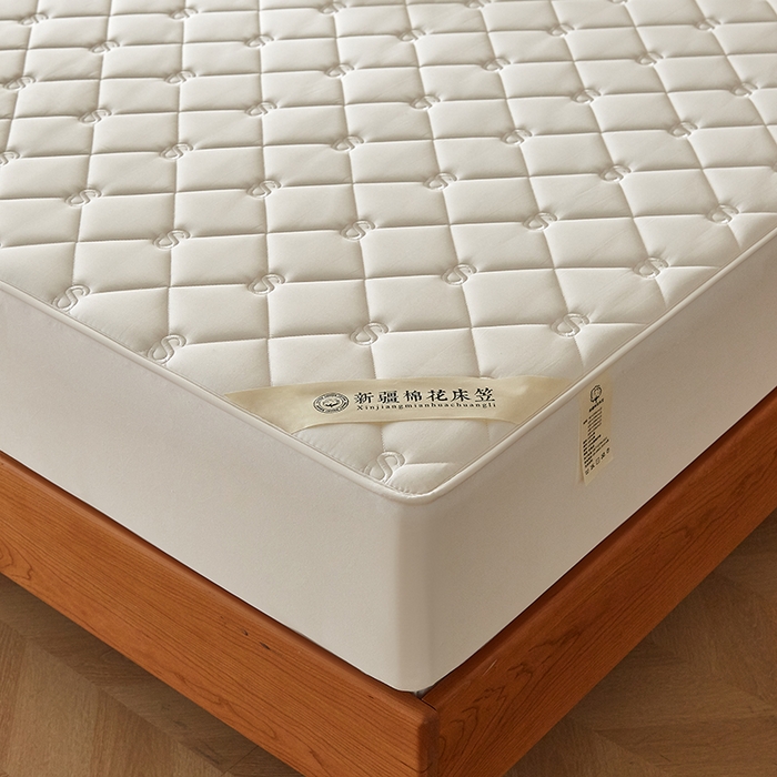 91家纺网 家纺一手货源 找家纺 红淳家纺 2025新款全棉纯棉新疆棉花S款床笠单品床笠床笠单件 棉花S款-奶白