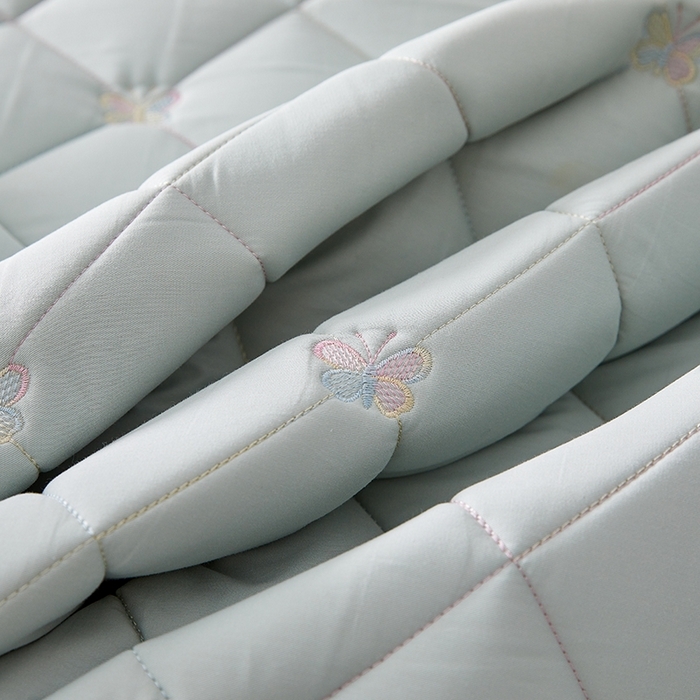 91家纺网 家纺一手货源 找家纺 （总）红淳家纺 2025新款全棉刺绣蝴蝶款防水床笠单品床笠床笠单件