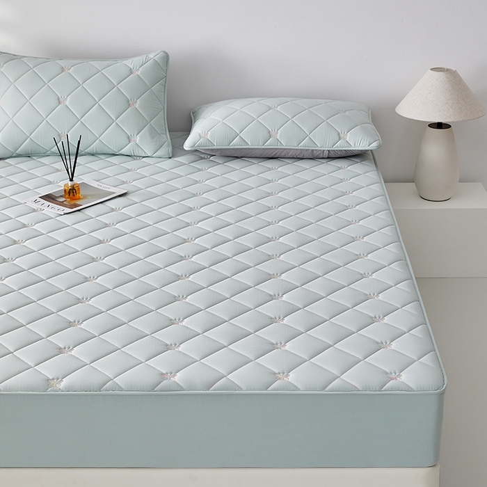 91家纺网 家纺一手货源 找家纺 （总）红淳家纺 2025新款全棉刺绣蝴蝶款防水床笠单品床笠床笠单件