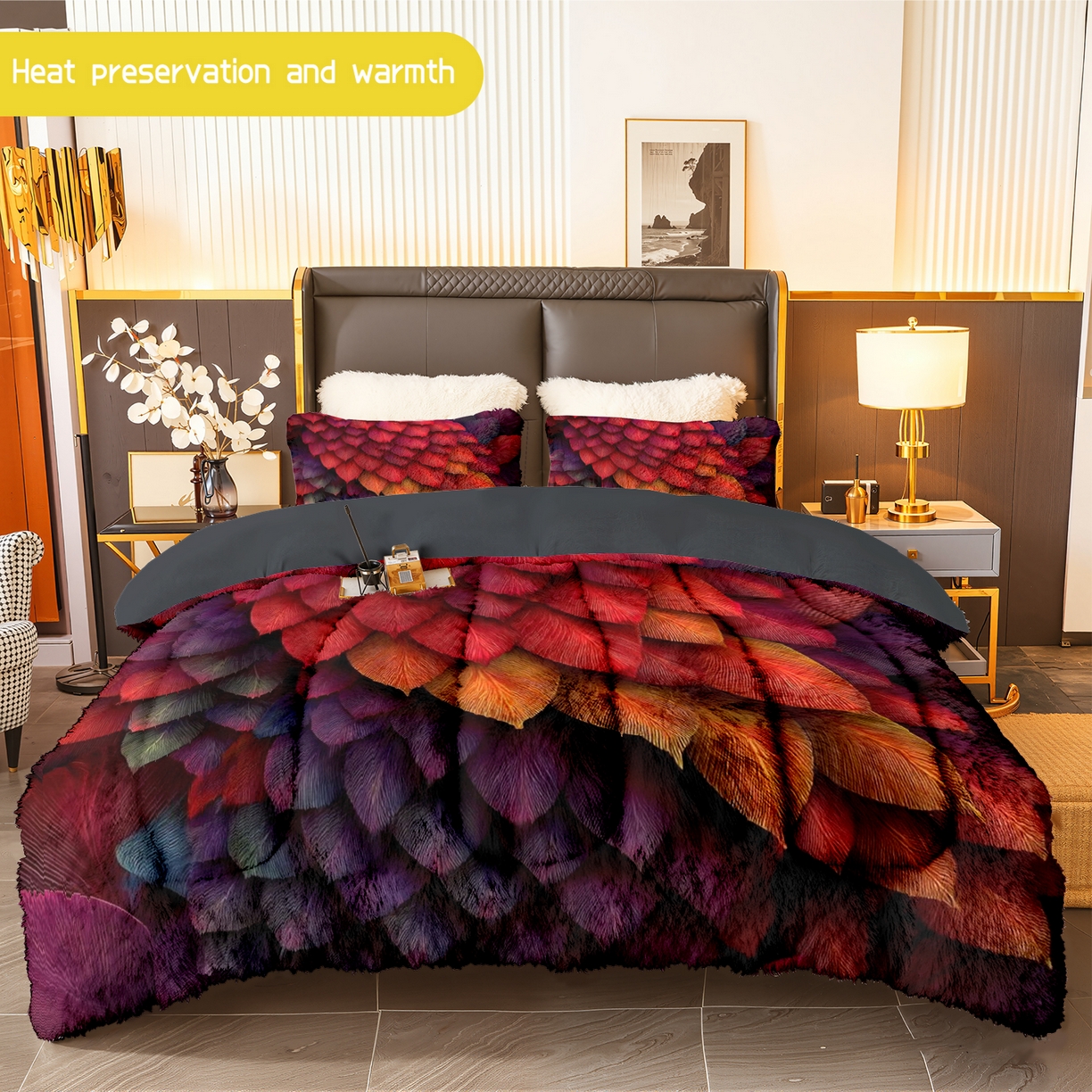 91家纺网 家纺一手货源 找家纺 （总）合纵跨境工厂 一件定制pod模式jit跨境180G牛奶绒被子三件套一件代发temu希音集采shein亚马逊24h发