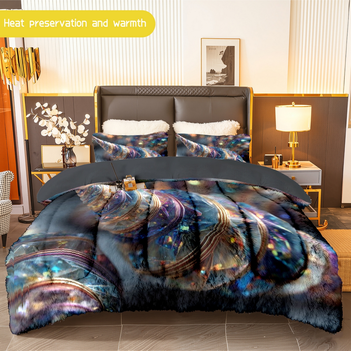 91家纺网 家纺一手货源 找家纺 （总）合纵跨境工厂 一件定制pod模式jit跨境180G牛奶绒被子三件套一件代发temu希音集采shein亚马逊24h发