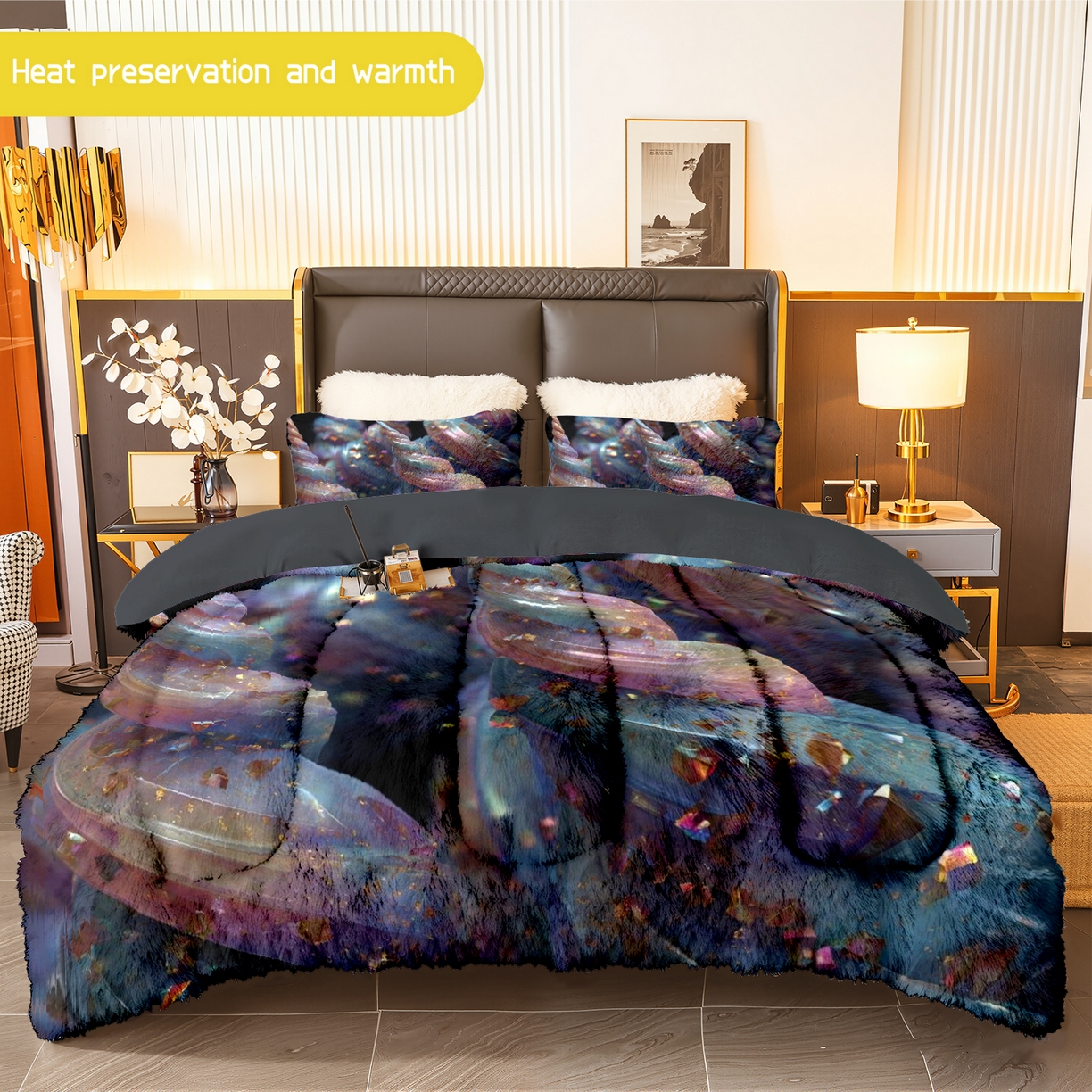 91家纺网 家纺一手货源 找家纺 （总）合纵跨境工厂 一件定制pod模式jit跨境180G牛奶绒被子三件套一件代发temu希音集采shein亚马逊24h发