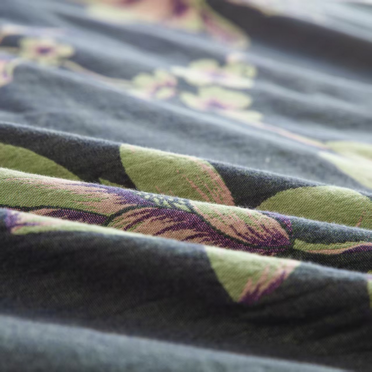 91家纺网 家纺一手货源 找家纺 （总）双层纱家居 2025新款纯棉双层纱纽扣款四件套