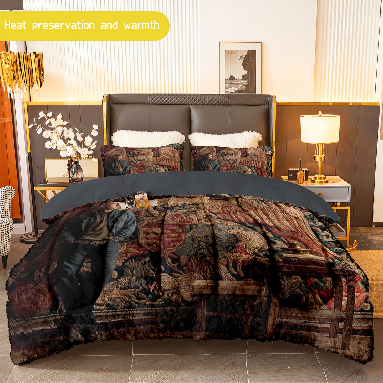 91家纺网 家纺一手货源 找家纺 （总）合纵跨境工厂 一件定制pod模式jit跨境180G牛奶绒被子三件套一件代发temu希音集采shein亚马逊24h发