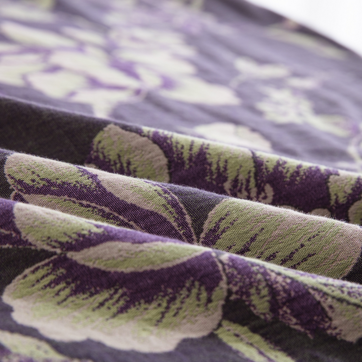 91家纺网 家纺一手货源 找家纺 双层纱家居 2025新款纯棉双层纱纽扣款四件套 一帆风顺灰