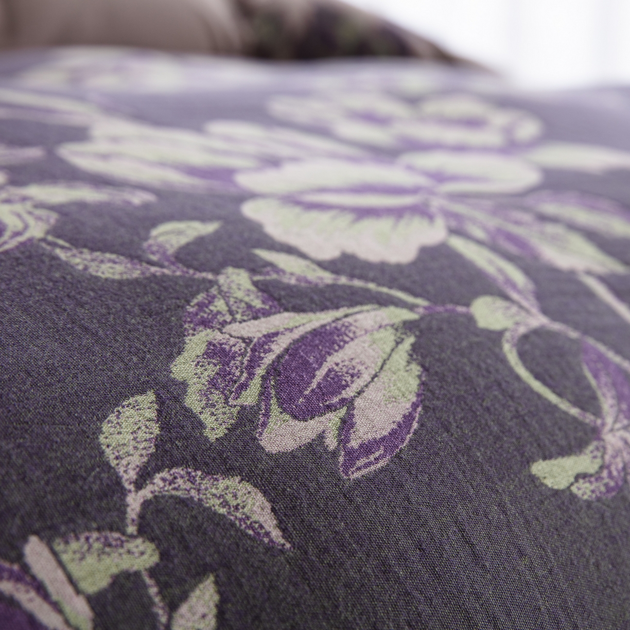 91家纺网 家纺一手货源 找家纺 双层纱家居 2025新款纯棉双层纱纽扣款四件套 一帆风顺灰