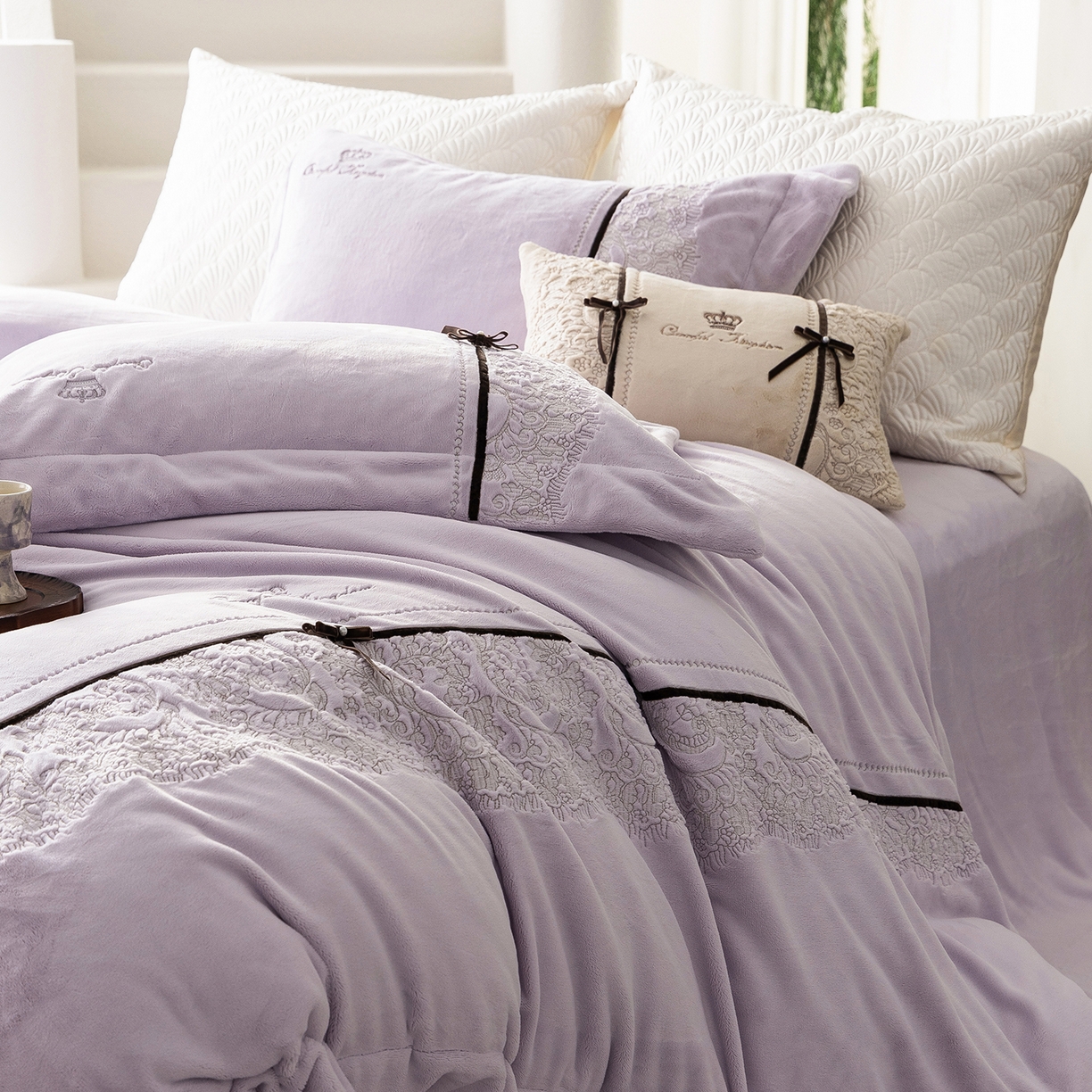 91家纺网 家纺一手货源 找家纺 （总）涞澳家纺 2025新款牛奶绒四件套-维拉诗镜