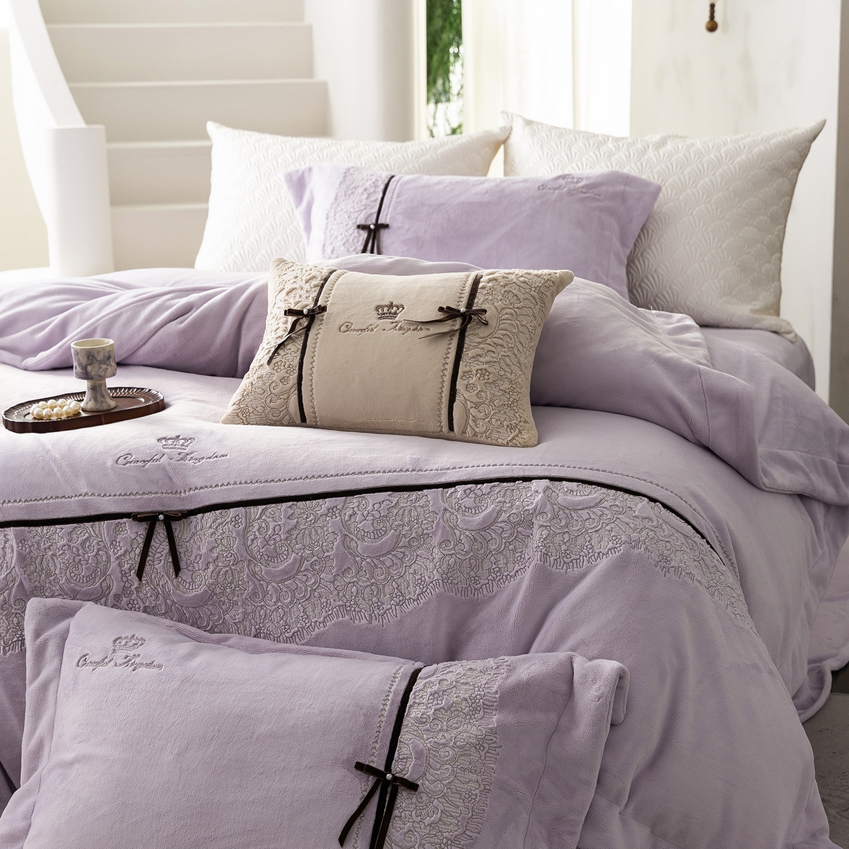 91家纺网 家纺一手货源 找家纺 （总）涞澳家纺 2025新款牛奶绒四件套-维拉诗镜