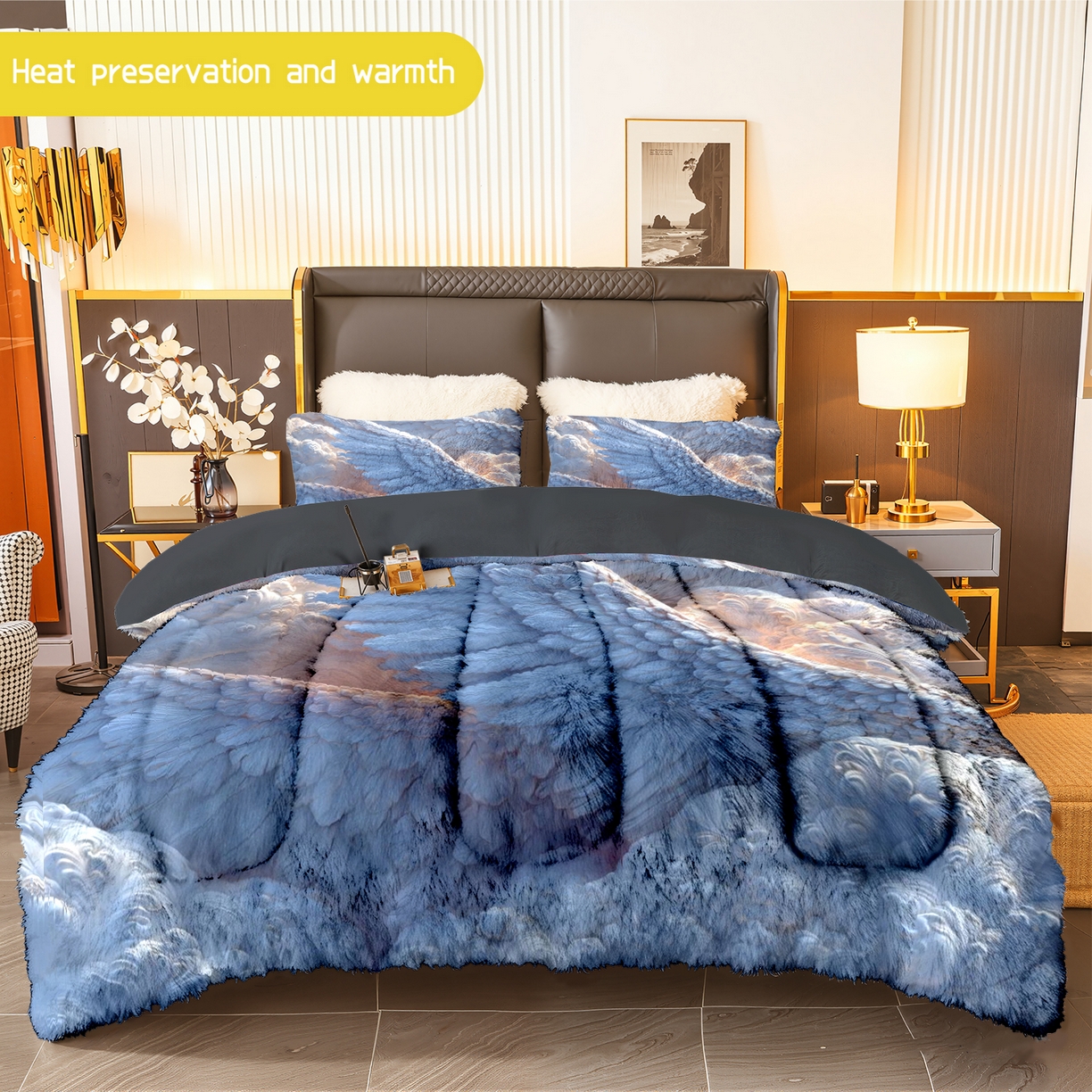 91家纺网 家纺一手货源 找家纺 （总）合纵跨境工厂 一件定制pod模式jit跨境180G牛奶绒被子三件套一件代发temu希音集采shein亚马逊24h发