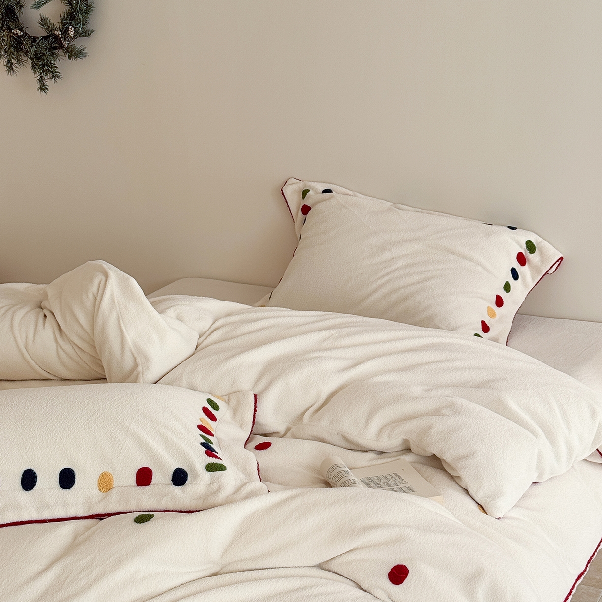 91家纺网 家纺一手货源 找家纺 （总）涞澳家纺 2025新款半边绒四件套-月澜绘梦