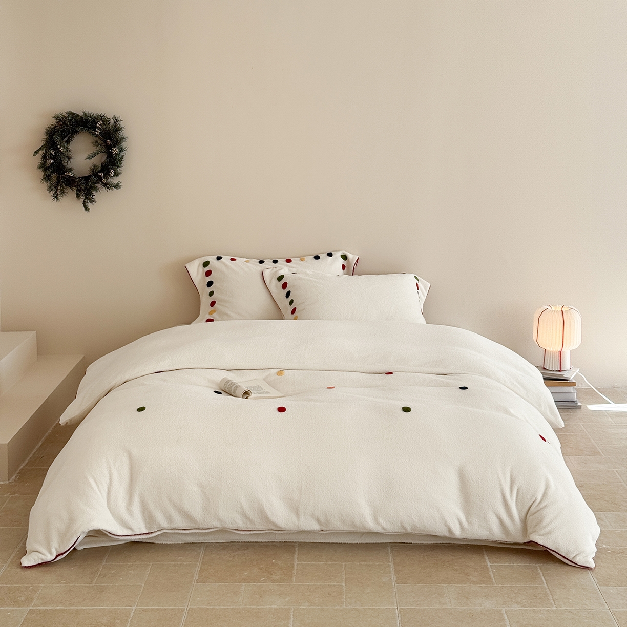 91家纺网 家纺一手货源 找家纺 （总）涞澳家纺 2025新款半边绒四件套-月澜绘梦