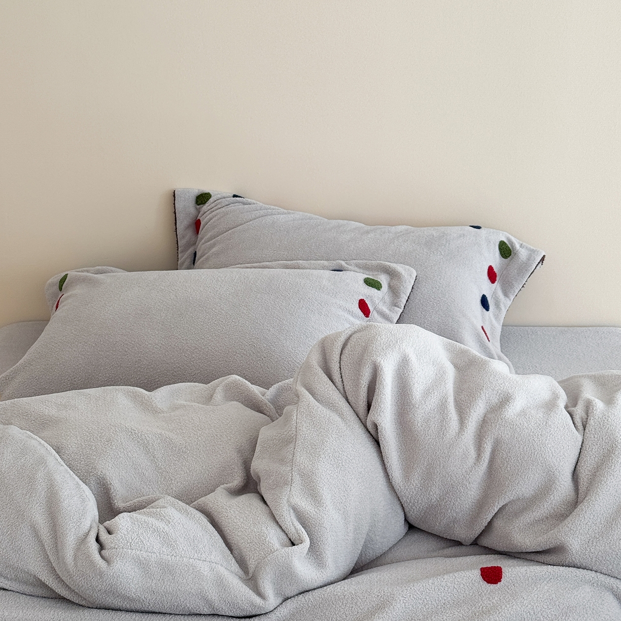 91家纺网 家纺一手货源 找家纺 涞澳家纺 2025新款半边绒四件套-月澜绘梦 月澜绘梦-灰