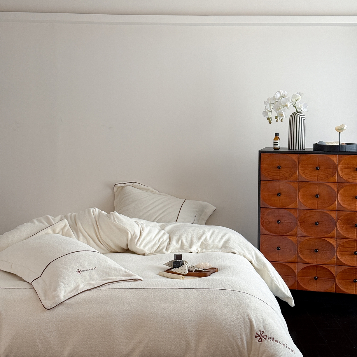 91家纺网 家纺一手货源 找家纺 （总）涞澳家纺 2025新款半边绒四件套-柔光梦境